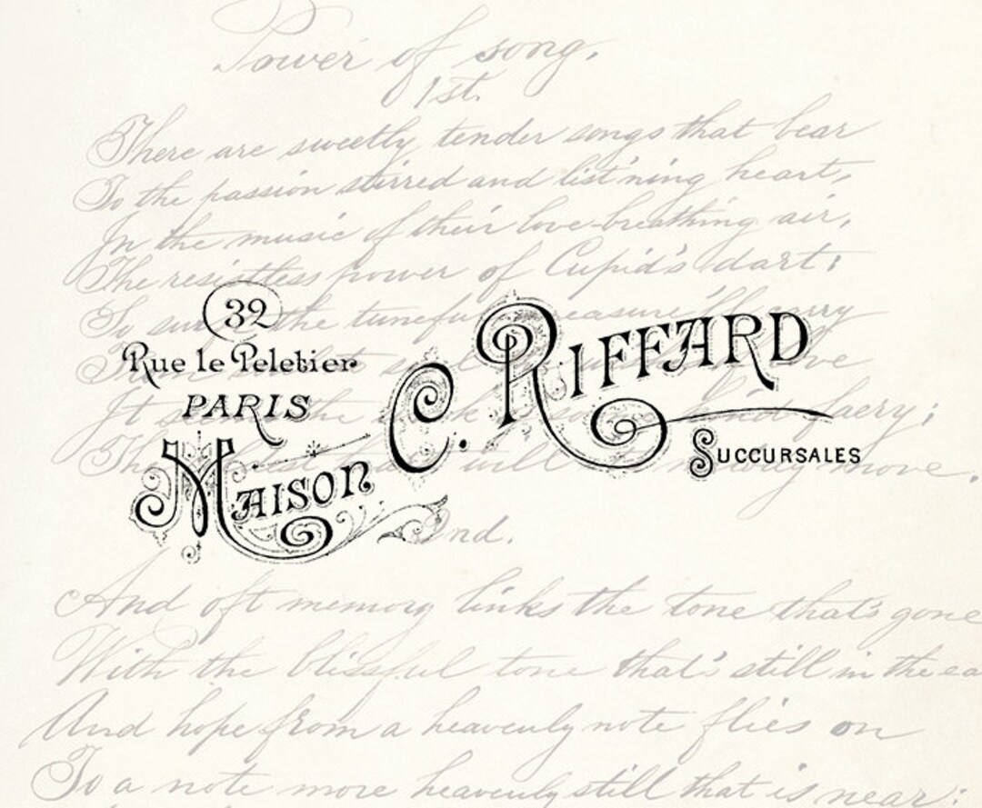 Digital Download Vintage Antique Typography Label Word Phrase Antique