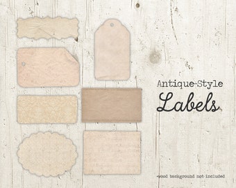 Digital Vintage Labels - Antique Printable Labels - French Labels - Labels Sheet - Vintage Labels Download Printable - INSTANT DOWNLOAD