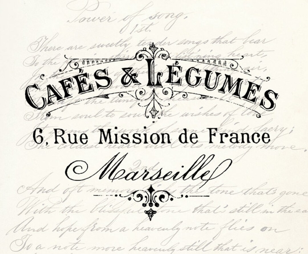 Digital Download Vintage Antique Typography Label Word Phrase Antique