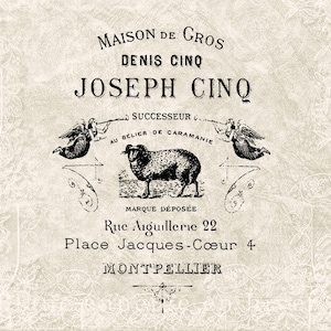 Digitaler Download Antique Paris French Ad - Vintage Paris Französische Typografie Werbung - Transfer Grafik - Vintage Label SOFORTIGER DOWNLOAD