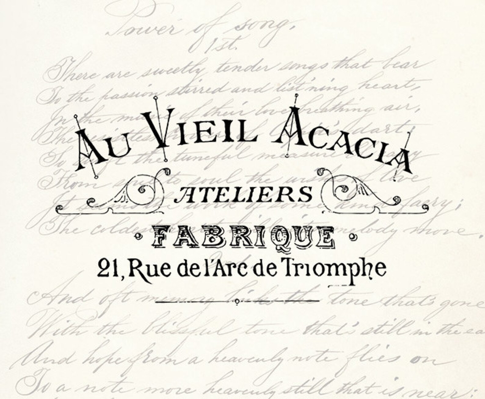 Digital Download Vintage Antique Typography Label Word Phrase Antique