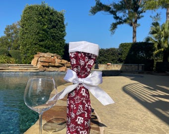 Texas A&M Wine Bottle Gift Bag