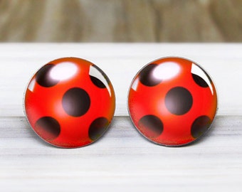 Miraculous Ladybug Earrings - Hypoallergenic Nickel Free Earrings