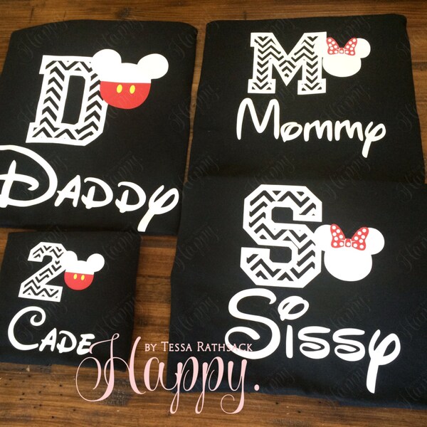 CUSTOM ORDER for Lisa O'CONNOR (loconnor1013), Custom Disney Shirts, Custom Family Shirts, Mickey Mouse Shirt, Minnie Mouse Shirts