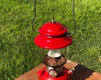 Coleman Lantern : 1967 200A - Vintage Kerosene camping Lantern . Dated 7-67