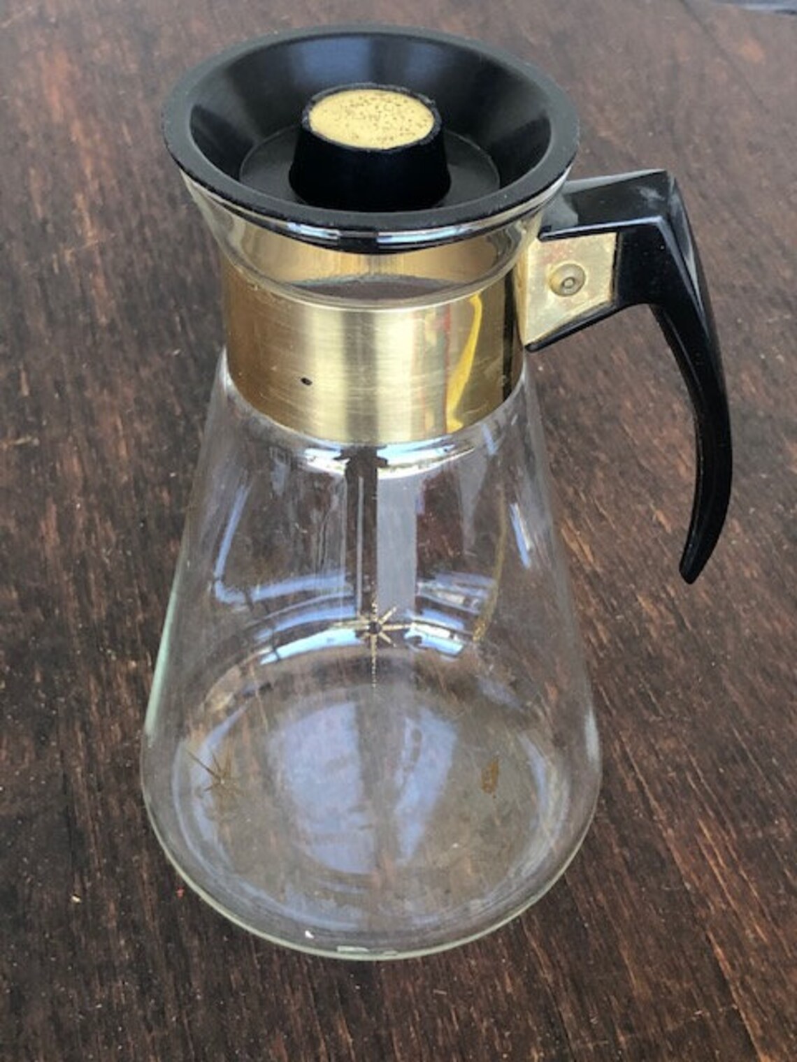 Mid Century Corning Atomic Starburst Glass Coffee Pot Carafe Etsy