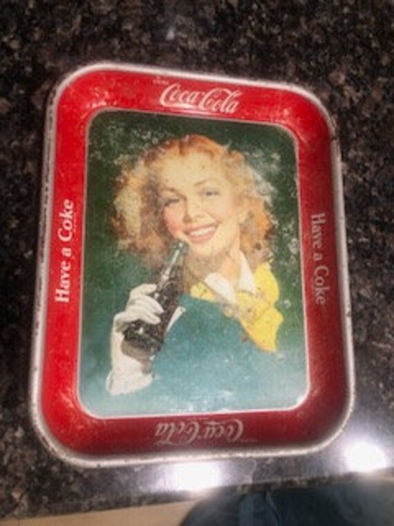 Coca Cola : 1948 Coca Cola Serving Tray- Original 