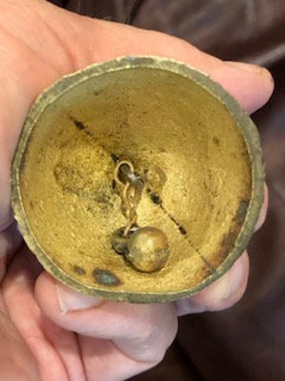 Brass Dutch Girl Bell - Antique: Small Brass Bell - image 6
