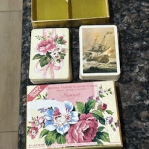 Piatnik Sonnet-made in Austria- Double Deck Playing Cards- Vintage collectible.