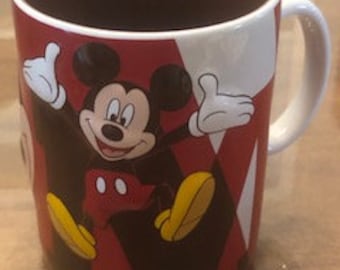 Vintage Mickey Mouse Coffee Mug – Disney Collectible (4.5'' Tall).