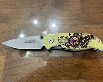 Smith Wesson Pocket Conrail CSX Train Engine Knife Stainless Steel