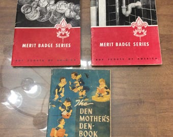 Vintage Boy Scout Merit Badge Books: 1950s Honolulu Collection.