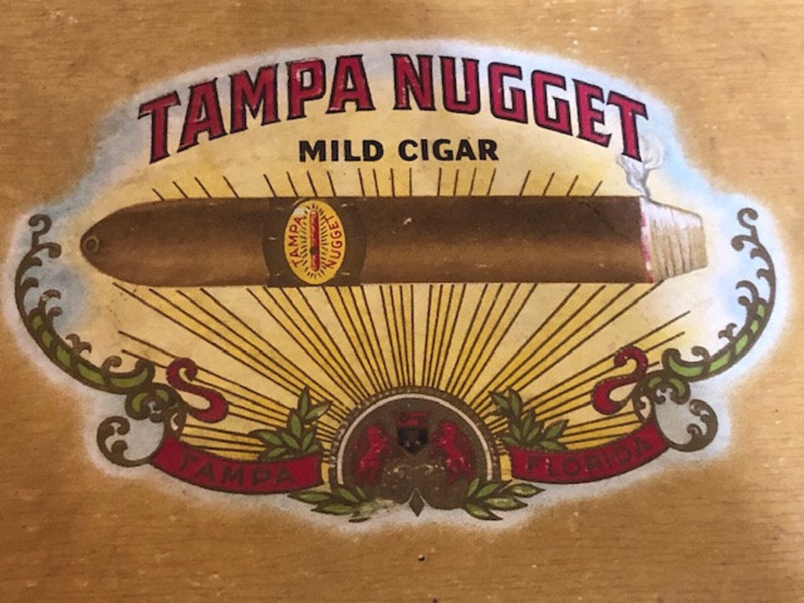 Cigar Box Tampa Nugget Vintage Cigar Box Etsy Ireland