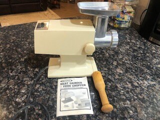Rival Grind-O-Matic Electric Meat Grinder Chopper Model 2100M-1 Collectible  Tool