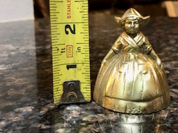 Brass Dutch Girl Bell - Antique: Small Brass Bell - image 4