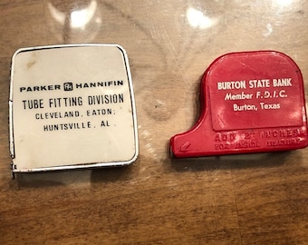 Vintage Lufkin & West Germany Tape Measure Pair