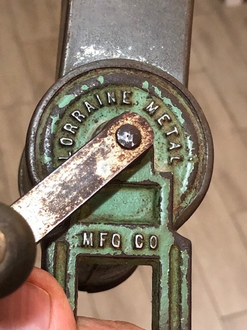 Lorraine Metal Mfg Co. Table Mount cast Iron and metal Cheese Etsy