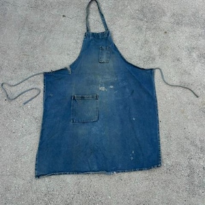 Denim Apron Vintage - Etsy