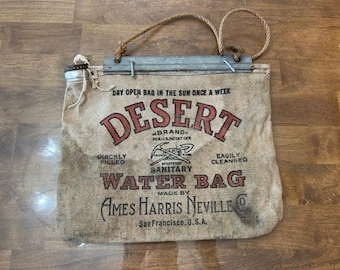 Antique Canvas Water Bag: Desert Brand, Ames-Harris Neville.