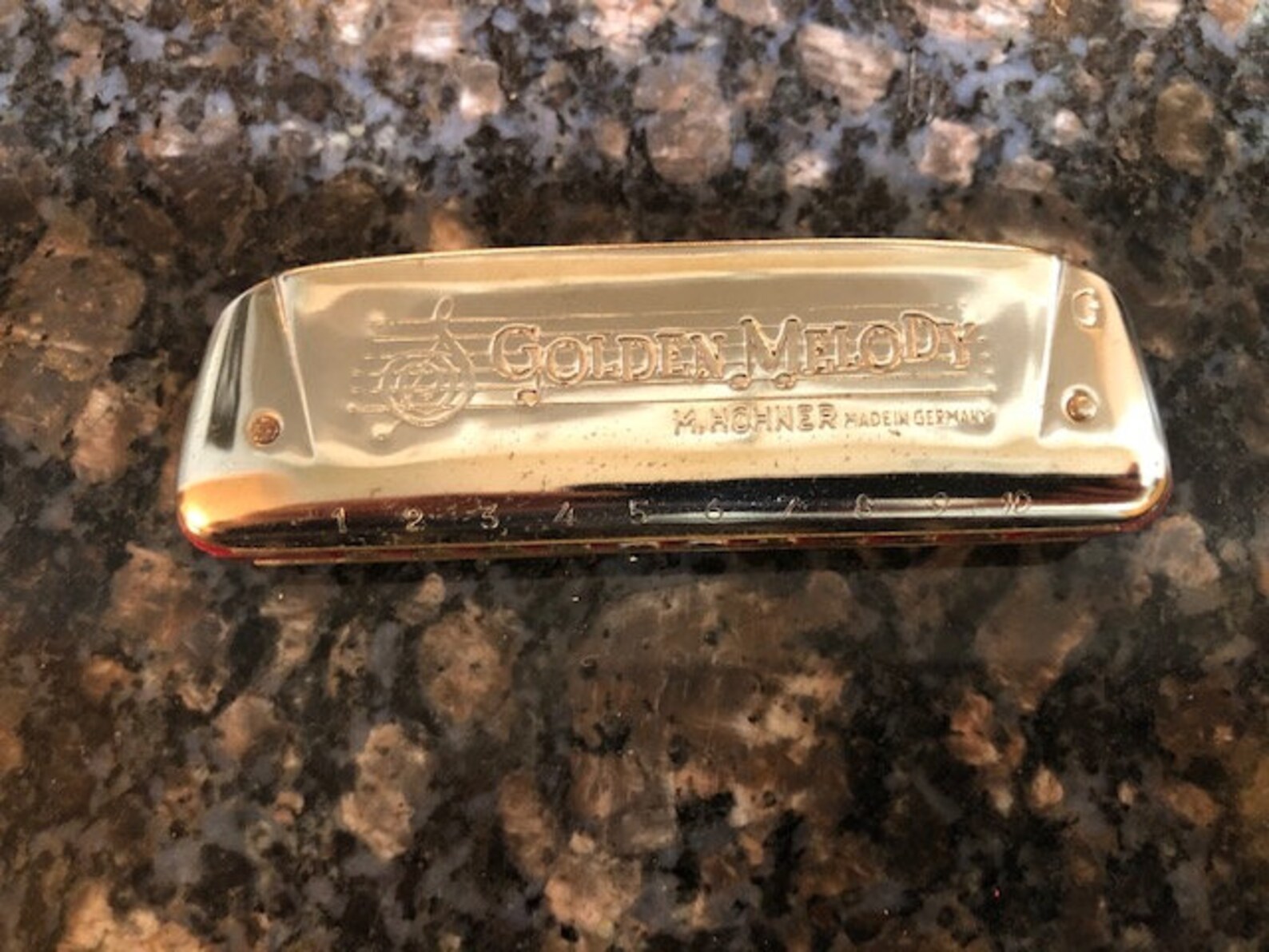 M. Hohner Golden Melody Harmonica 542. Made in Germany Etsy