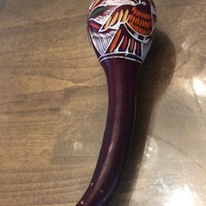 Maraca : Vintage Mexico 1960&#39;s hand made Maraca - Hand Painted- Excellent Condition