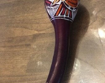 Maraca : Vintage Mexico 1960's hand made Maraca - Hand Painted- Excellent Condition