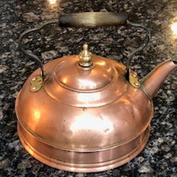 Revere Copper Tea Pot - Vintage teapot.