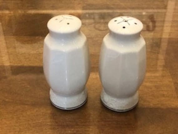 Salt and Pepper Shakers - Porcelain S&P Shakers -… - image 1