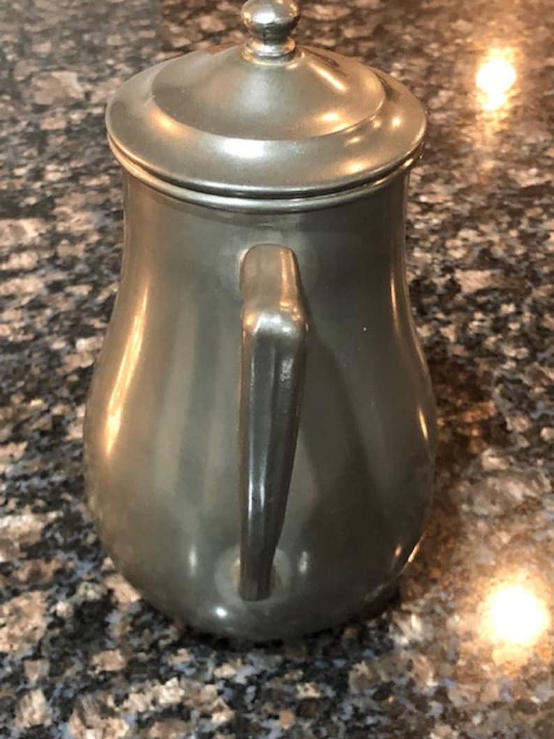 Pewter Tea Pot Antique Old English Genuine Pewter Tea Pot Etsy