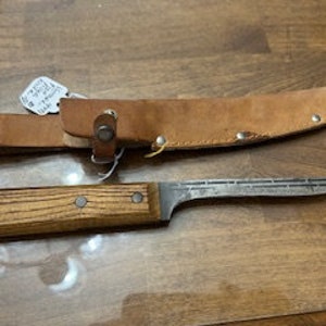 Knife : Vintage Fish Fillet knife- Forged steel blade