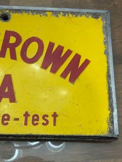 USA 50s  CROWN COLA 看板 USA 50s ROYAL CROWN COLA 看板 Royal Crown Cola Sign for sale