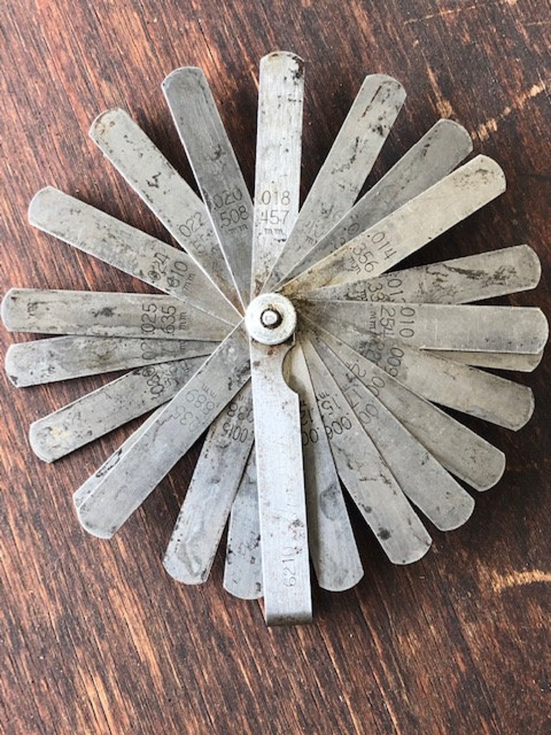 Automotive Feeler Gauge Vintage Aris USA 6210 Automotive Feeler Gauge