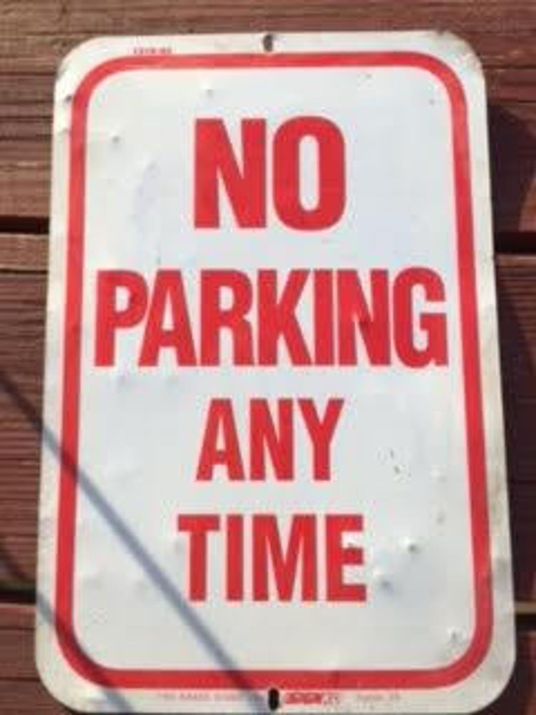 その他 USA Used No Parking Sign Hillman No Parking Sign, Plastic, 18