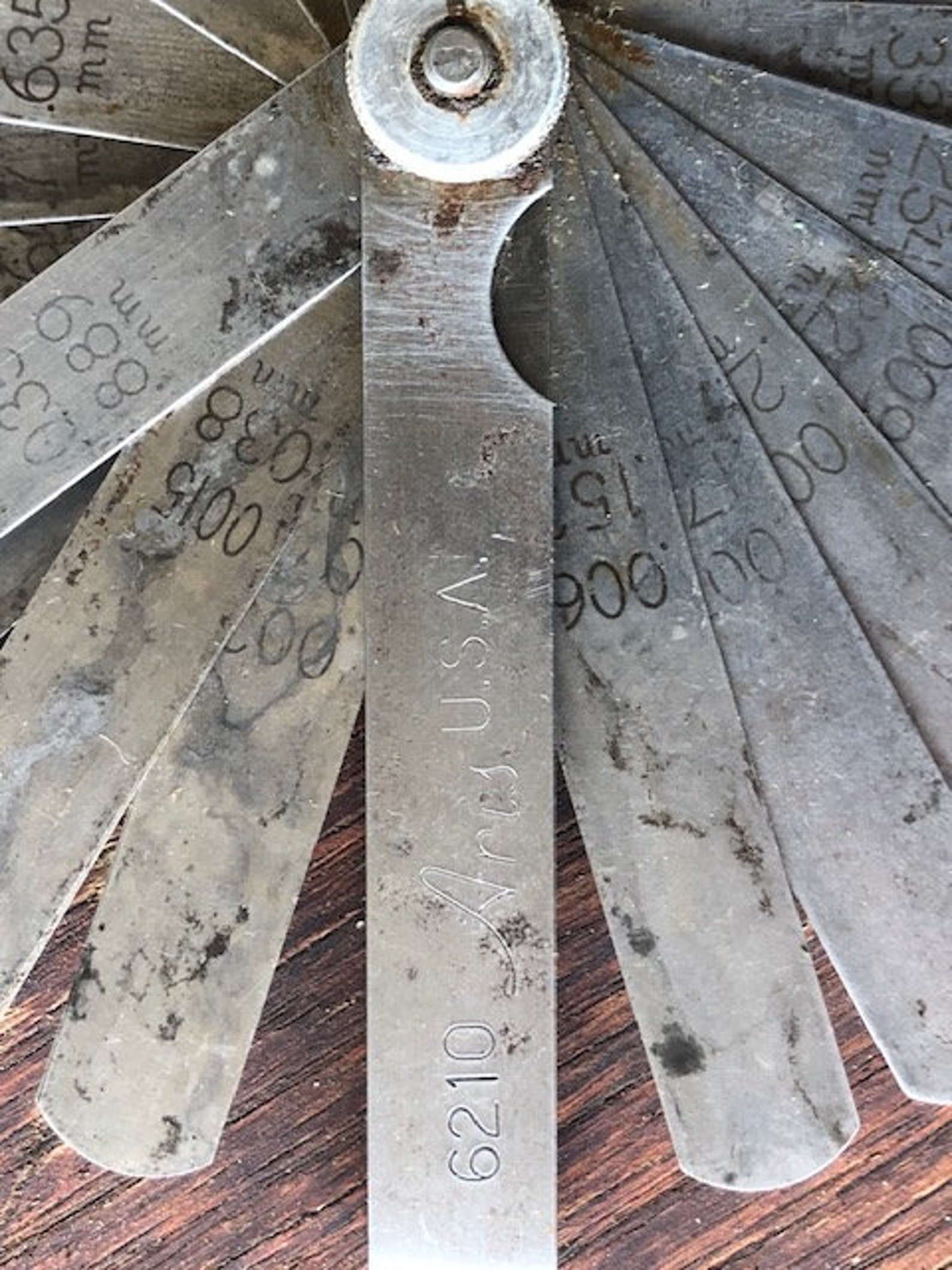 Automotive Feeler Gauge Vintage Aris USA 6210 Automotive Etsy