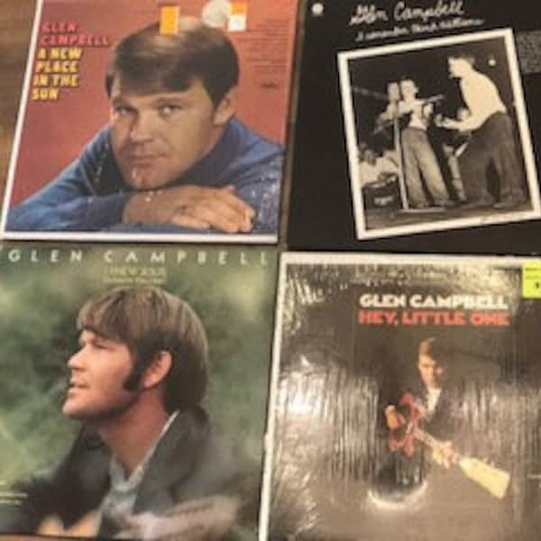 Glen Campbell 4 vinyl record album set . Excellent condition.. collectible