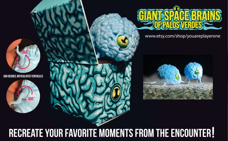 3D Printed Giant Space Brains of Palos Verdes