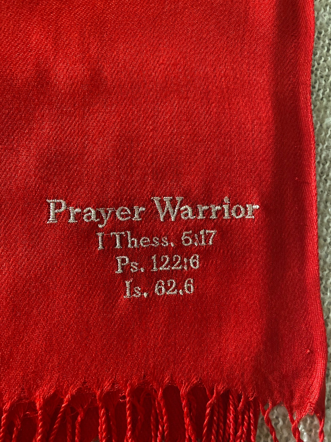 Prayer Warrior Scripture Scarf - Etsy