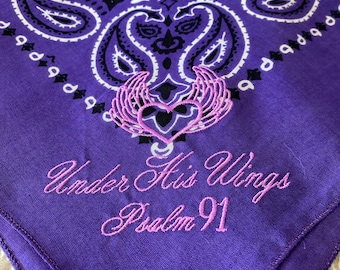 Psalm 91 Bandana Handkerchief