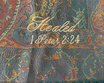 Healed  Scripture Scarf