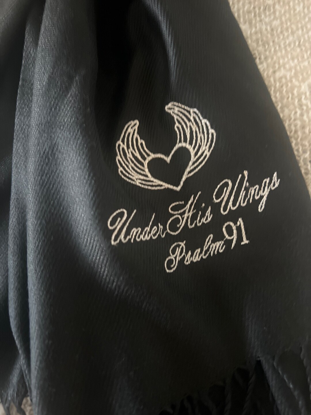 Under His Wings Scarf After Christmas Sale - Etsy