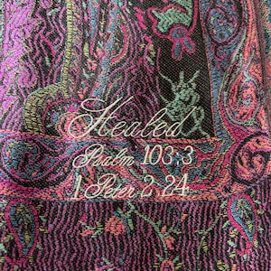 Healed  Scripture Scarf