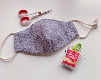 Handmade Face Mask with Nose Wire. Filter Pocket. Well-made washable Face Mask.