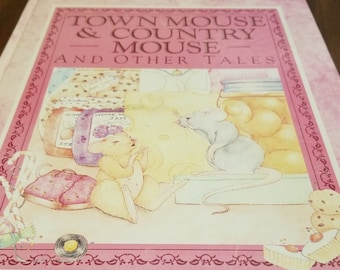 1987 Town Mouse and Country Mouse and Other Tales retold by Geraldine Carter and Illustrated by Jane Harvey, Bracken Books/London, Hardcover