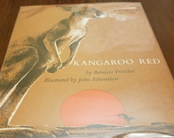 1966 Kangaroo Red by Berniece Freshet and Illustrated by John Schoenherr, Hardcover, #610