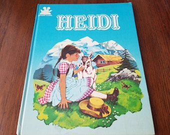 1983 Heidi, Hardcover, Classic, Storytime, Large, Printed in Belgium