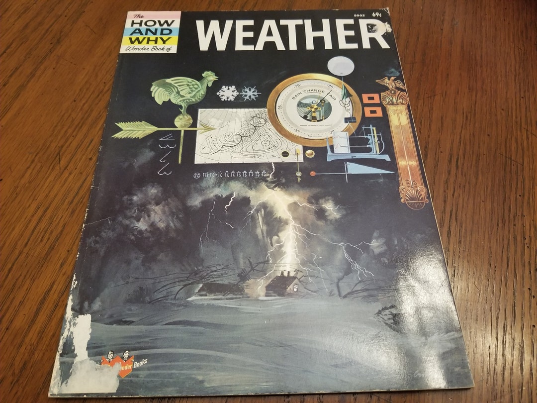 1971 the How and Why Wonder Book of Weather 5002 by Bonsall and