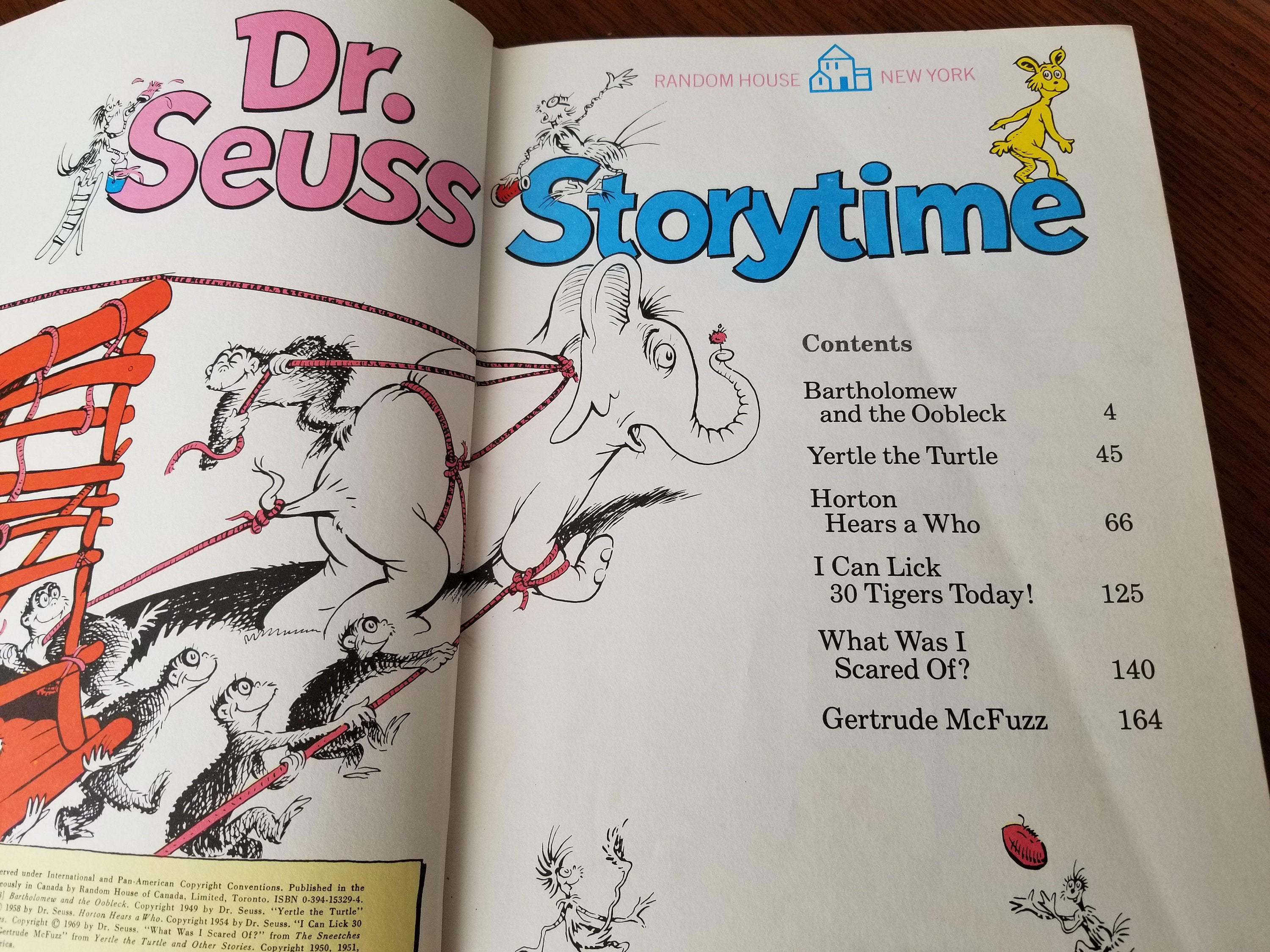 1974 Dr. Seuss Storytime by Dr. Seuss, Hardcover, Large, Horton Hears a ...
