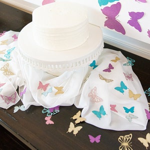 Cañones De Confeti Mariposas Blancas Biodegradables 6 Pzs