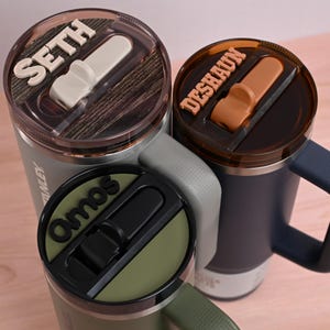Topper Tag for Stanley ProTour | Earth Tones Collection for Stanley ProTour 14oz, 20oz, 30oz, 40oz & 64oz | Father&#39;s Day | Men&#39;s Gifts