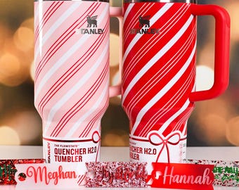 THE PEPPERMINT EDIT Personalized Tumbler Name Tag for Stanley H2.0 Quenchers 14oz, 20oz, 30oz, 40oz, 64oz (must indicate size)